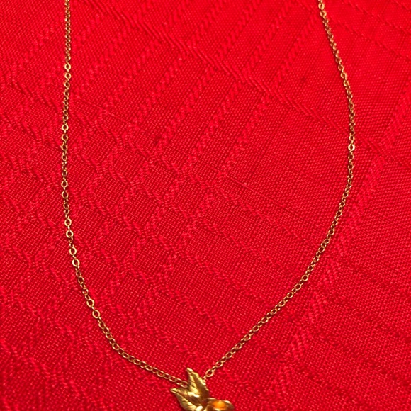 Rose Gold rose pendant and chain 14k gold filled. - Picture 7 of 9